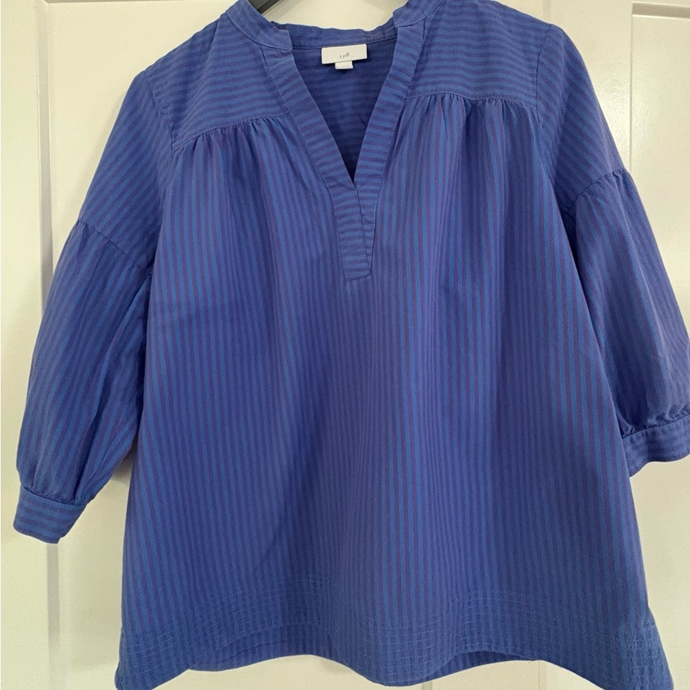J. Jill Shirred Popover Sz Small LN - Picture 5 of 8